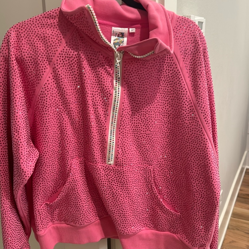 Queen of Sparkles solid rhinestone sweatshirt